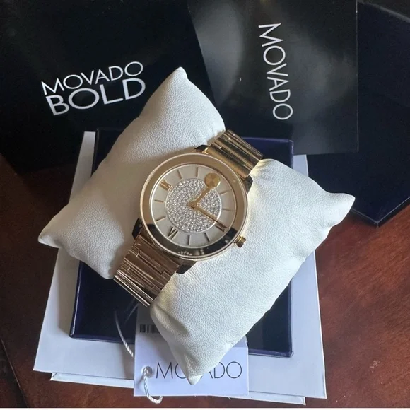 Movado Bold Gold Women's Watch - Picture 2 of 6